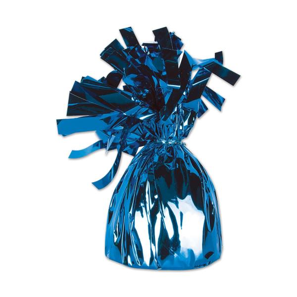 Balloon Accessories | Blue Metallic Wrapped Balloon Weights (Pack Of 12) Balloon Accessories Balloon Accessories