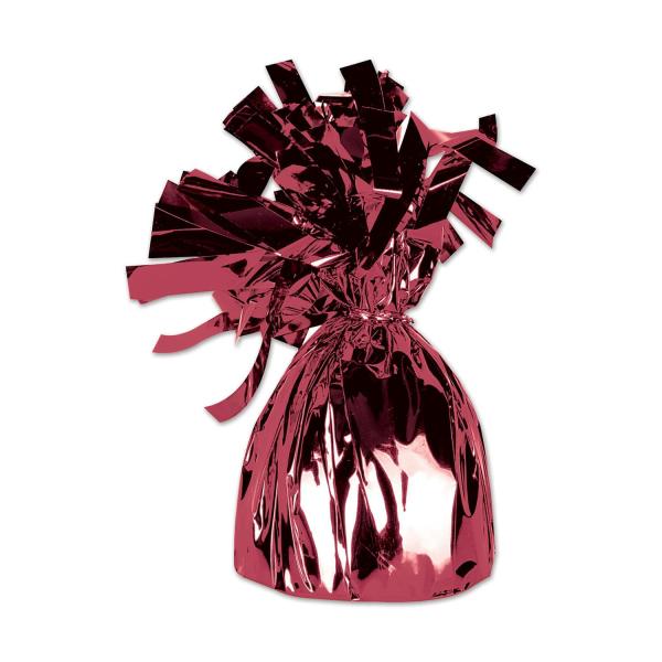 Balloon Accessories | Maroon Metallic Wrapped Balloon Weights (Pack Of 12) Balloon Accessories Balloon Accessories