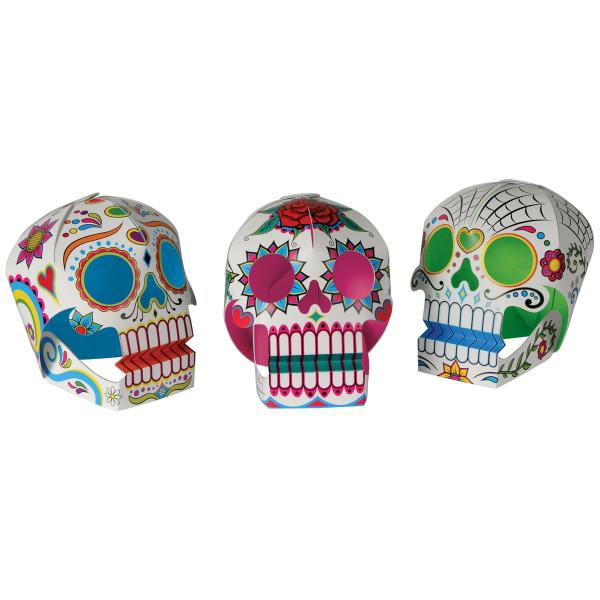 Centerpieces | 3-D Dod Sugar Skull Centerpieces (Pack Of 36) Centerpieces Centerpieces