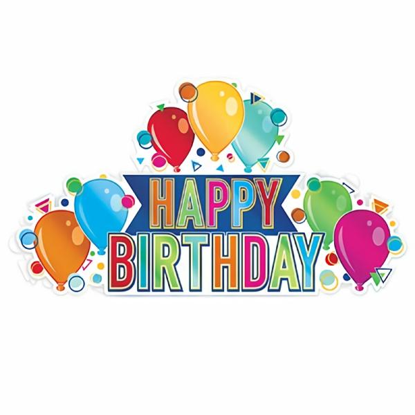 Centerpieces | 3-D Foil Happy Birthday Centerpiece (Pack Of 12) Centerpieces Centerpieces