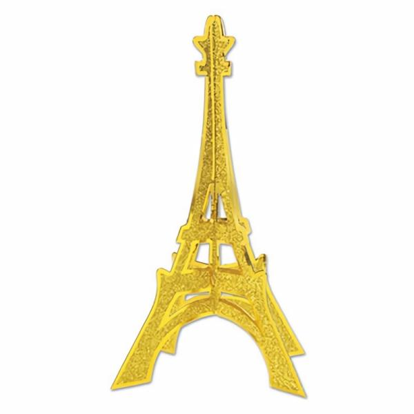 Centerpieces | 3-D Glittered Eiffel Tower Centerpiece (Pack Of 12) Centerpieces Centerpieces