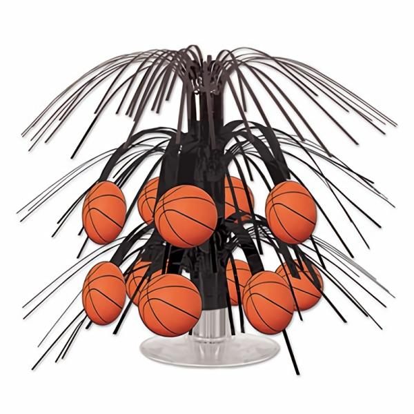 Centerpieces | Basketball Mini Cascade Centerpiece (Pack Of 12) Centerpieces Centerpieces