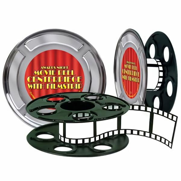 Centerpieces | Movie Reel W/Filmstrip Centerpiece (Pack Of 12) Centerpieces Centerpieces