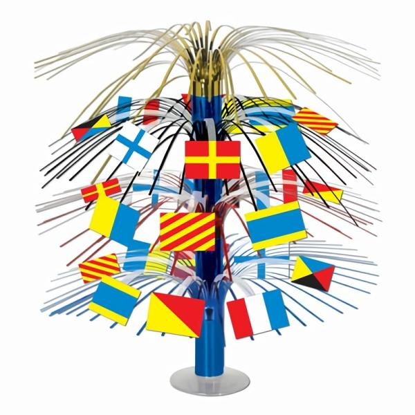 Centerpieces | Nautical Flag Cascade Centerpiece (Pack Of 6) Centerpieces Centerpieces