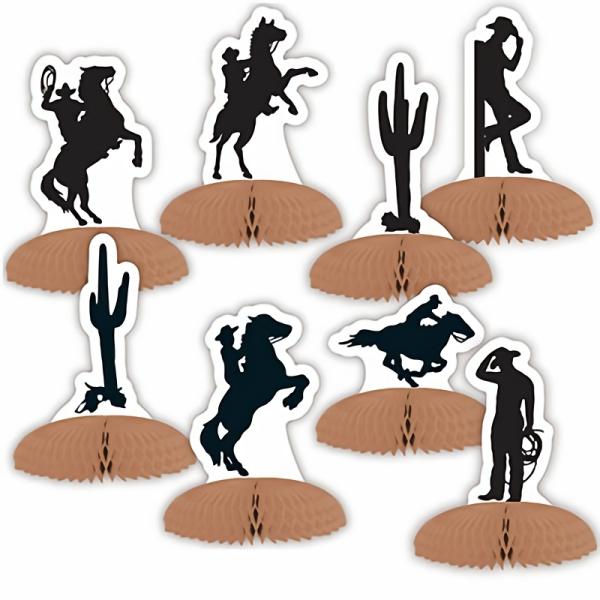 Centerpieces | Western Silhouette Mini Centerpieces (Pack Of 96) Centerpieces Centerpieces