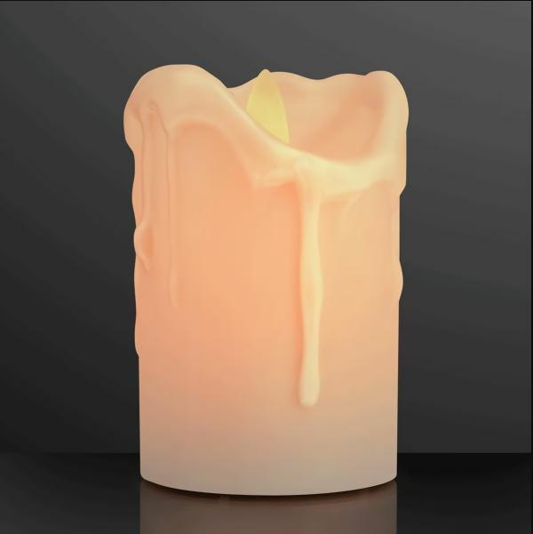 Centerpieces | Windproof Led Pillar Candles (Pack Of 12) Centerpieces Centerpieces