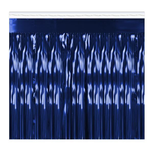 Curtains | Blue Bulk Metallic Fringe Drapes (Pack Of 6) Curtains Curtains