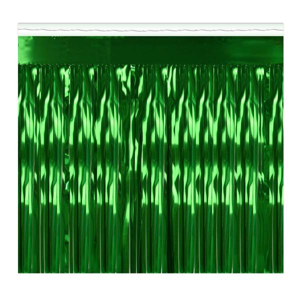 Curtains | Green Bulk Metallic Fringe Drapes (Pack Of 6) Curtains Curtains