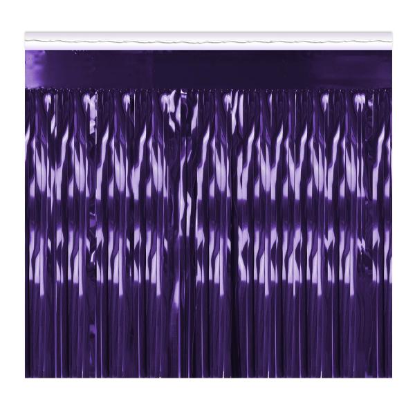 Curtains | Purple Bulk Metallic Fringe Drapes (Pack Of 6) Curtains Curtains