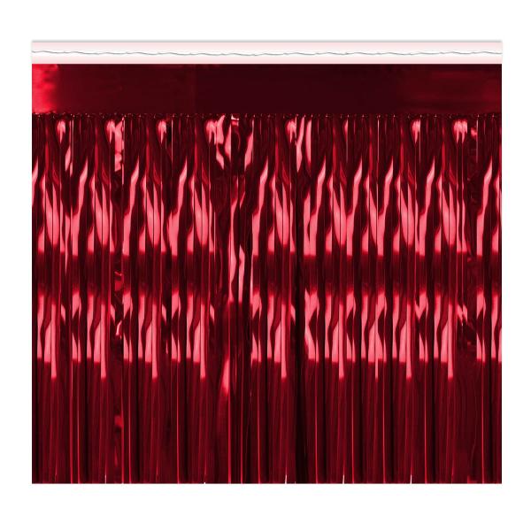 Curtains | Red Bulk Metallic Fringe Drapes (Pack Of 6) Curtains Curtains