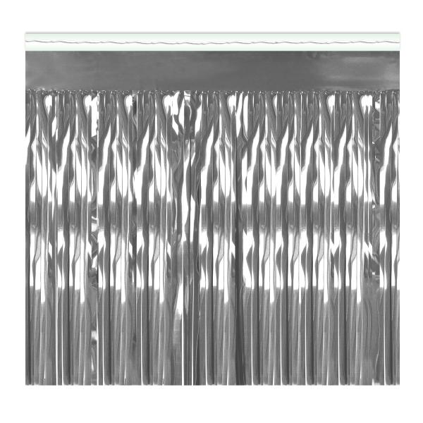 Curtains | Silver Bulk Metallic Fringe Drapes (Pack Of 6) Curtains Curtains