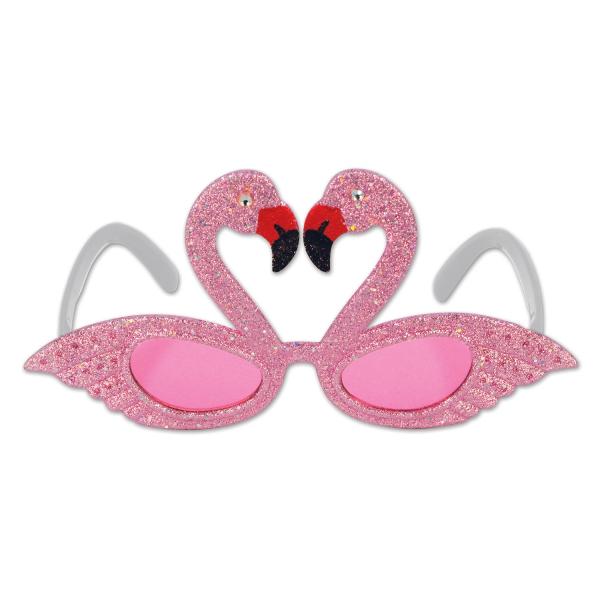 Eyeglasses | Glittered Flamingo Fanci-Frames (Pack Of 6) Costume Accessories Eyeglasses