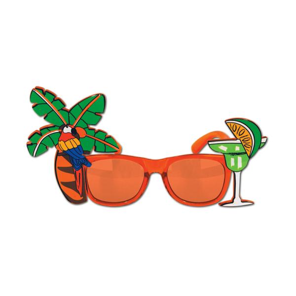 Eyeglasses | Palm Tree & Parrot Fanci-Frames (Pack Of 6) Costume Accessories Eyeglasses