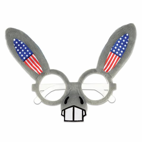 Eyeglasses | Patriotic Donkey Glasses (Pack Of 12) Costume Accessories Eyeglasses