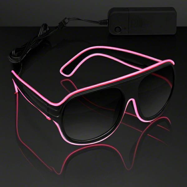 Eyeglasses | Pink Aviator El Shades (Pack Of 6) Costume Accessories Eyeglasses