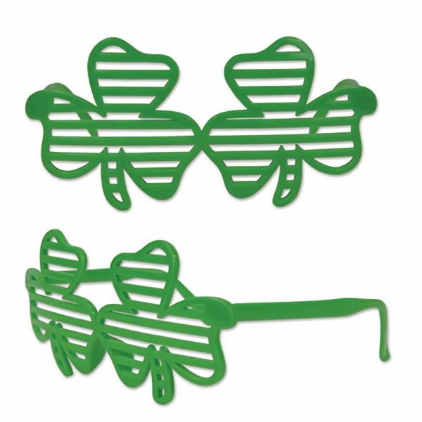 Eyeglasses | Shamrock Shutter Glasses (Pack Of 12) Costume Accessories Eyeglasses