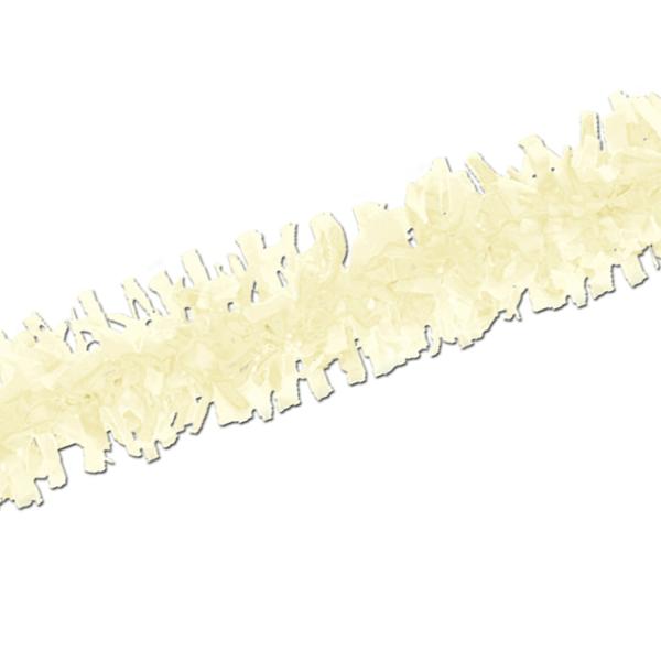 Garlands | Ivory Tissue Festooning (Pack Of 24) Hanging Decorations Garlands