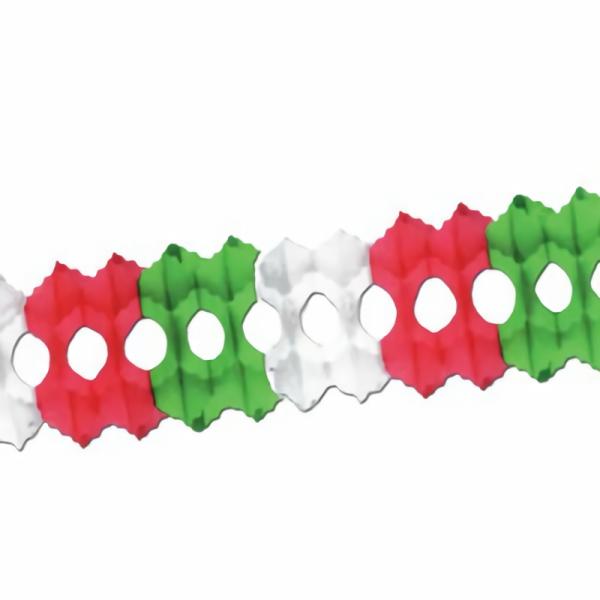 Garlands | Red White And Green Arcade Garland (Pack Of 12) Garlands Garlands