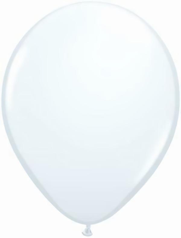 Latex Balloons | 12" White Crystal Balloons (Pack Of 100) Balloons Latex Balloons