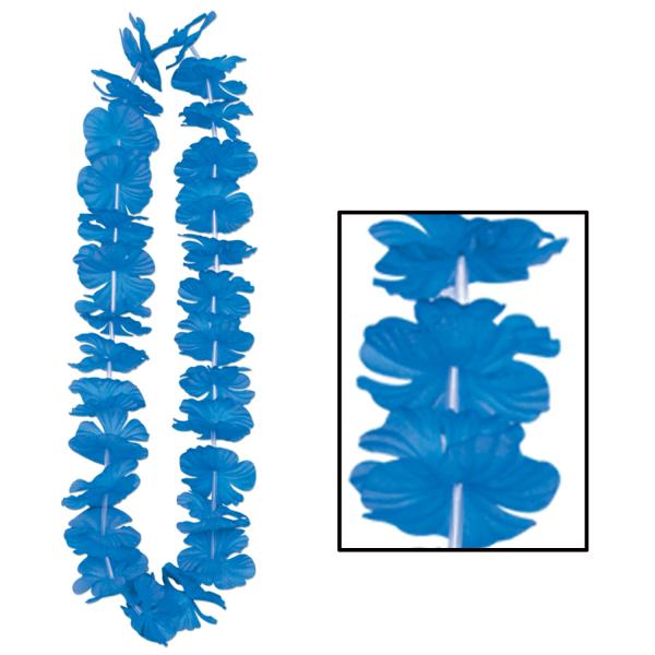 Leis | Blue Silk ‘n Petals Party Leis (Pack Of 12) Costume Accessories Leis