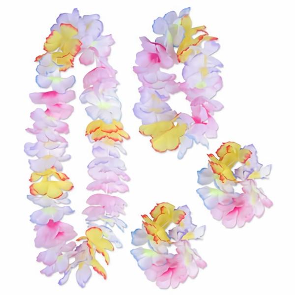 Leis | Paradise Floral Lei Accessory Sets (Pack Of 6) Costume Accessories Leis