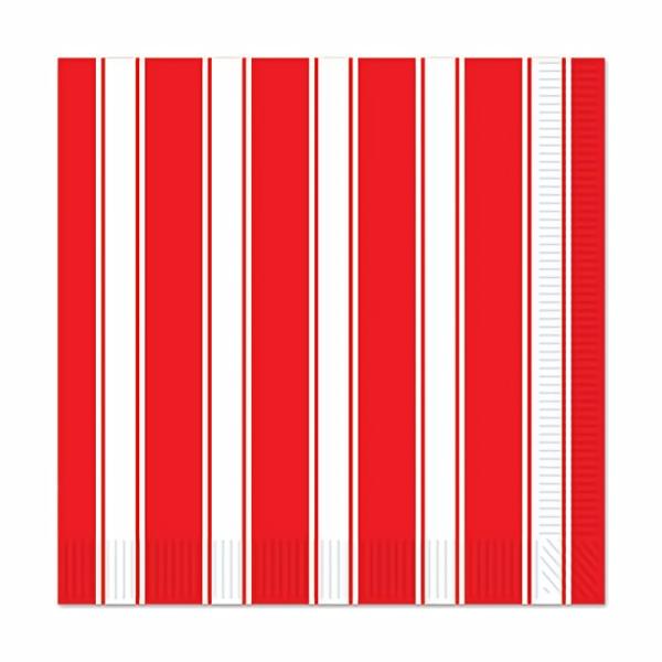 Napkins | Red & White Stripes Luncheon Napkins (Pack Of 192) Napkins Napkins