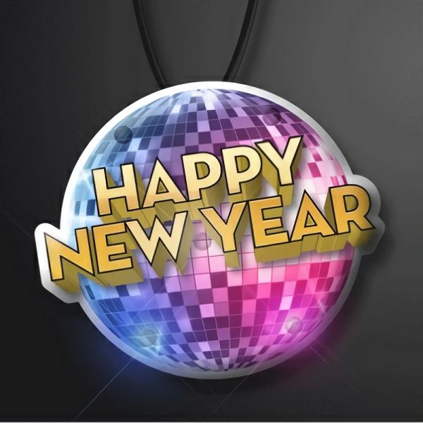 Necklaces | Happy New Year Disco Necklace (Pack Of 12) Costume Accessories Necklaces