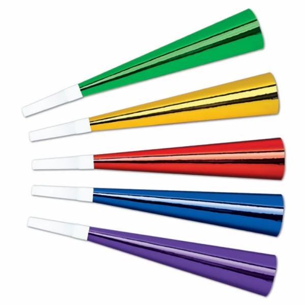 Noisemakers | Foil Horns (Pack Of 100) Noisemakers Noisemakers