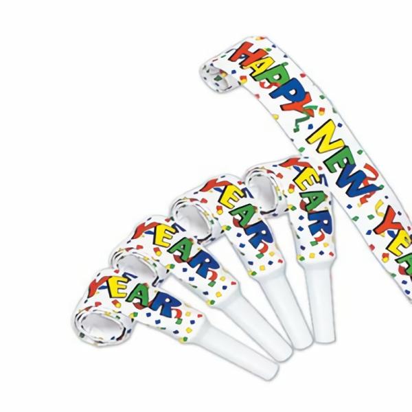 Noisemakers | Happy New Year Blowouts (Pack Of 192) Noisemakers Noisemakers