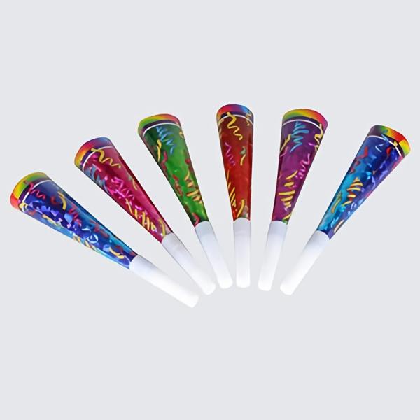 Noisemakers | Prismatic Party Horns (Pack Of 72) Noisemakers Noisemakers