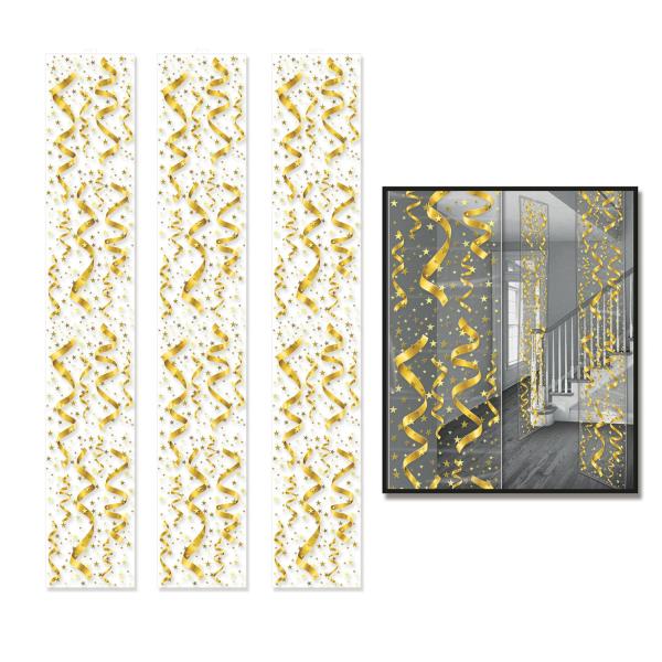 Panels | Serps & Confetti Party Panels (Pack Of 36) Hanging Decorations Panels