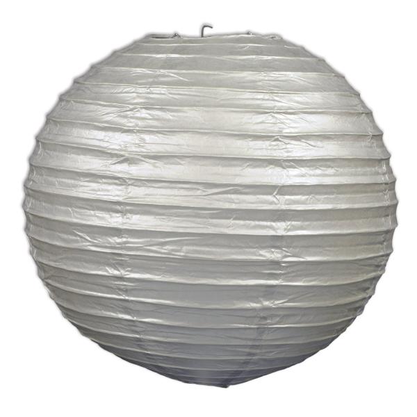 Paper Lanterns | Silver Paper Lanterns (Pack Of 18) Hanging Decorations Paper Lanterns