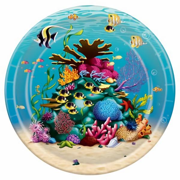 Paper Plates | Under The Sea Plates (Pack Of 96) Paper Plates Paper Plates