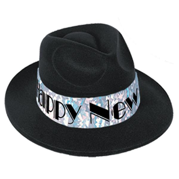 Party Hats | Swingin’ Silver Fedora (Pack Of 25) Headwear Party Hats