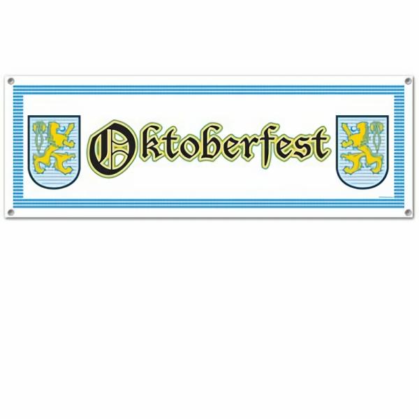 Streamers & Banners | Oktoberfest Sign Banner (Pack Of 12) Hanging Decorations Streamers & Banners