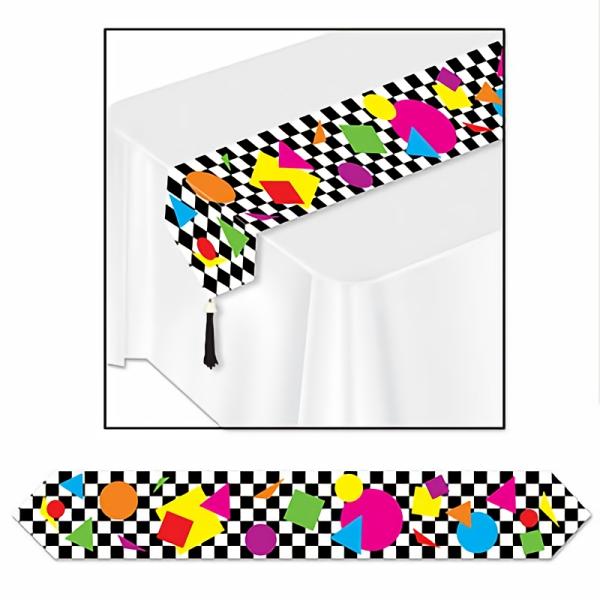 Table Runners | Printed Party Shapes Table Runner (Pack Of 12) Table Decorations Table Runners