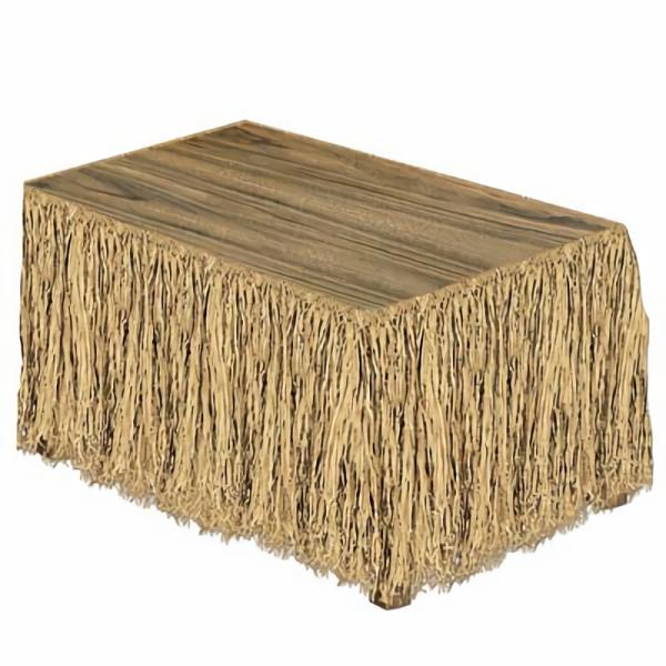 Table Skirting | Raffia Table Skirting (Pack Of 6) Table Decorations Table Skirting