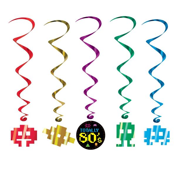 Whirls | 80’s Whirls (Pack Of 30) Hanging Decorations Whirls