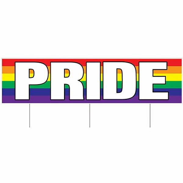 Yard Signs | Plastic Jumbo Pride Yard Sign (Pack Of 6) Party Supplies Yard Signs