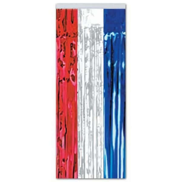 Curtains | 1-Ply Patriotic Gleam ‘n Curtain (Pack Of 6) Curtains Curtains