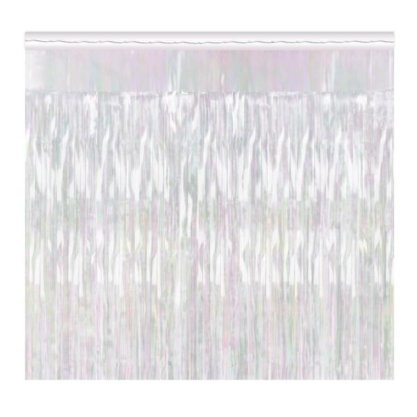 Curtains | Opalescent Metallic Fringe Drapes (Pack Of 6) Curtains Curtains