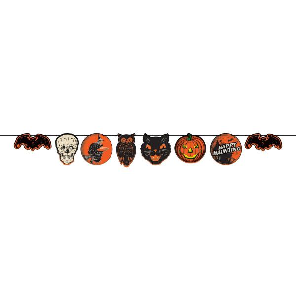 Streamers & Banners | Vintage Halloween Streamer (Pack Of 12) Hanging Decorations Streamers & Banners