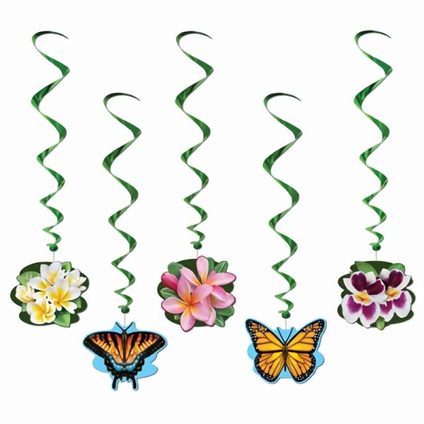 Whirls | Flower Garden Whirls (Pack Of 30) Hanging Decorations Whirls