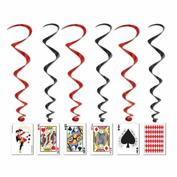 Whirls | Playing Card Whirls (Pack Of 30) Hanging Decorations Whirls