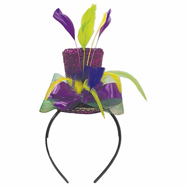 Headbands | Mardi Gras Top Hat Headband (Pack Of 6) Headbands Headbands