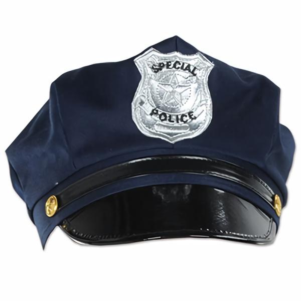 Novelty Hats | Police Hat (Pack Of 12) Headwear Novelty Hats