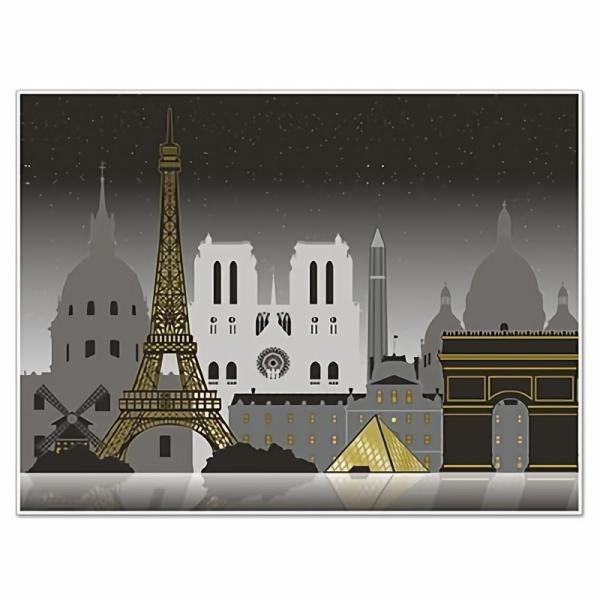 Backdrops | Paris Cityscape Insta-Mural (Pack Of 6) Backdrops Backdrops