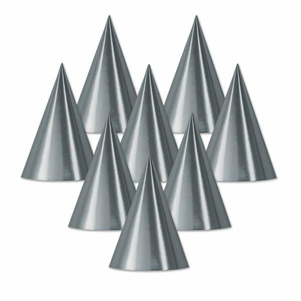 Party Hats | Foil Cone Hat (Pack Of 48) Headwear Party Hats