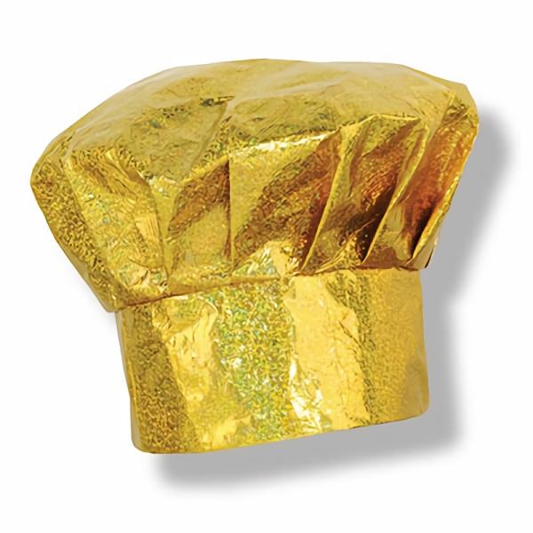 Party Hats | Prismatic Gold Chef’s Hat (Pack Of 6) Headwear Party Hats