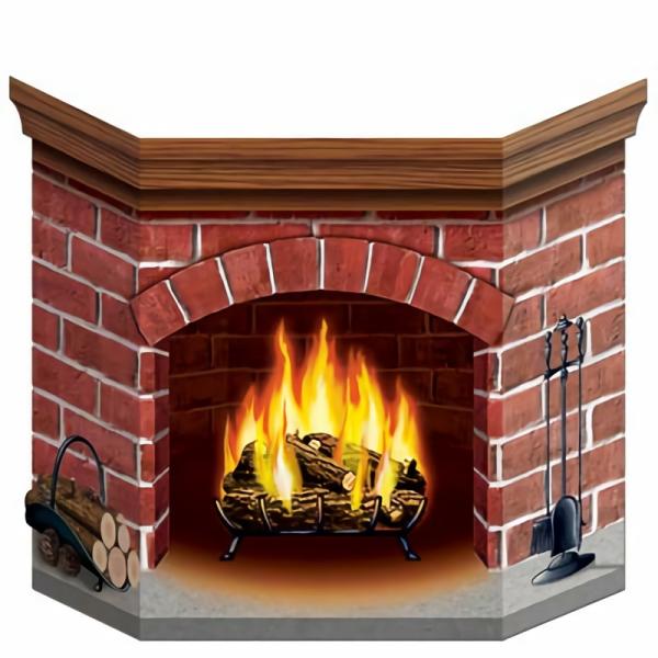 Photo Props | Brick Fireplace Stand-Up (Pack Of 6) Photo Fun Photo Props